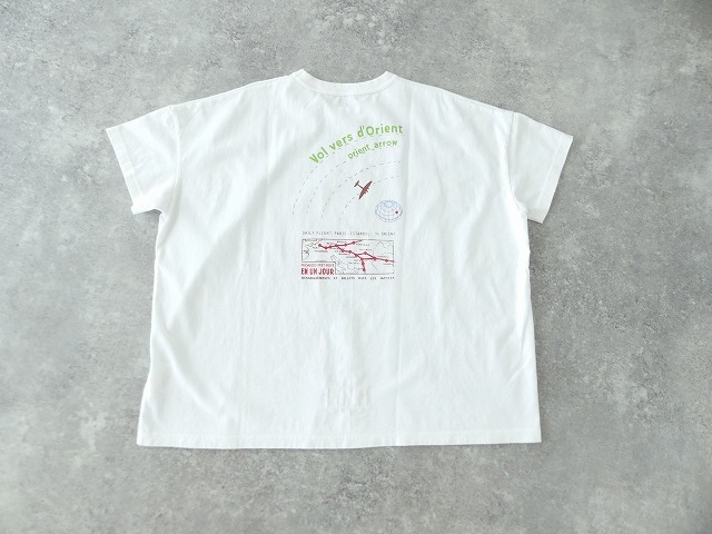 快晴堂(かいせいどう) 「旅への便り」　半袖Girl's-Tシャツ WIDE FITサイズ　D柄「オリエントへの飛行」の商品画像12