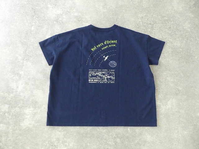 快晴堂(かいせいどう) 「旅への便り」　半袖Girl's-Tシャツ WIDE FITサイズ　D柄「オリエントへの飛行」の商品画像14