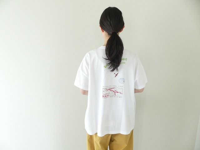 快晴堂(かいせいどう) 「旅への便り」　半袖Girl's-Tシャツ WIDE FITサイズ　D柄「オリエントへの飛行」の商品画像6