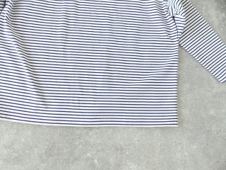 快晴堂(かいせいどう) HAYATEボーダー水玉Tシャツ　ネック切り替えに水玉のボートネックの商品画像32