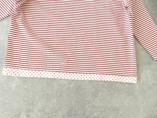 快晴堂(かいせいどう) 快晴堂(かいせいどう) HAYATEボーダー水玉Tシャツ　裾切り替えに水玉のボートネックの商品画像40