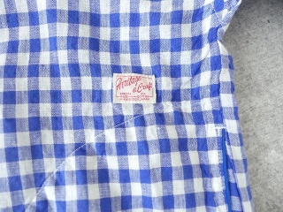 快晴堂(かいせいどう) Girls リネンギンガム 丸衿7分袖羽織シャツの商品画像28