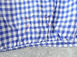 快晴堂(かいせいどう) Girls リネンギンガム 丸衿7分袖羽織シャツの商品画像30