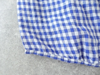 快晴堂(かいせいどう) Girls リネンギンガム 丸衿7分袖羽織シャツの商品画像32