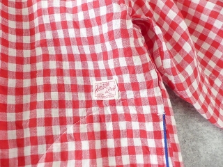 快晴堂(かいせいどう) Girls リネンギンガム 丸衿7分袖羽織シャツの商品画像36