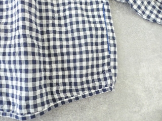 快晴堂(かいせいどう) Girls リネンギンガム 丸衿7分袖羽織シャツの商品画像44