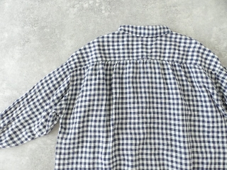 快晴堂(かいせいどう) Girls リネンギンガム 丸衿7分袖羽織シャツの商品画像46