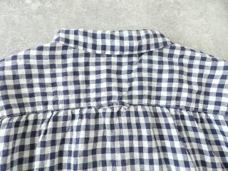 快晴堂(かいせいどう) Girls リネンギンガム 丸衿7分袖羽織シャツの商品画像47