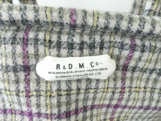 R&D.M(オールドマンズテーラー) SCOTISH CHECK MARCHE BAGの商品画像21