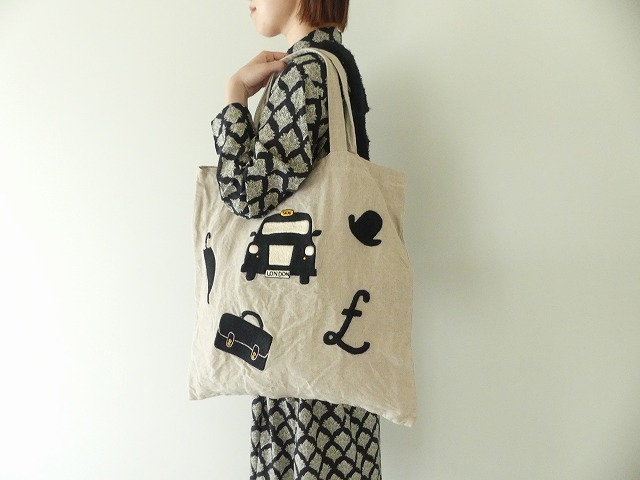 R&D.M(オールドマンズテーラー) H.E HACKNEY TOTE BAG　ハンドエンブロイダリーハックニートートバッグの商品画像2