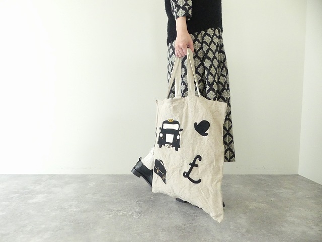 R&D.M(オールドマンズテーラー) H.E HACKNEY TOTE BAG　ハンドエンブロイダリーハックニートートバッグの商品画像5