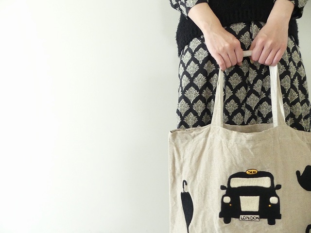 R&D.M(オールドマンズテーラー) H.E HACKNEY TOTE BAG　ハンドエンブロイダリーハックニートートバッグの商品画像7