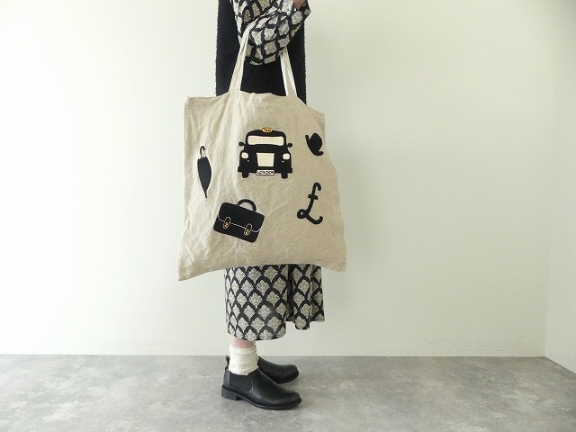 R&D.M(オールドマンズテーラー) H.E HACKNEY TOTE BAG　ハンドエンブロイダリーハックニートートバッグの商品画像8
