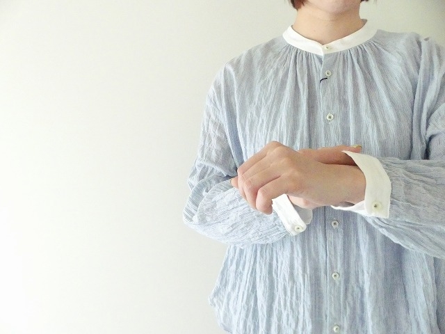 bulle de savon(ビュルデサボン) シャイニングストライプシャツの商品画像5