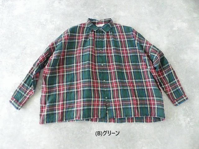 ichiAntiquite's(イチアンティークス) LINEN TARTAN CHECK SHIRT　リネンタータンチェックシャツの商品画像12