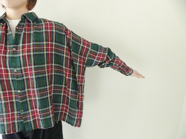 ichiAntiquite's(イチアンティークス) LINEN TARTAN CHECK SHIRT　リネンタータンチェックシャツの商品画像6