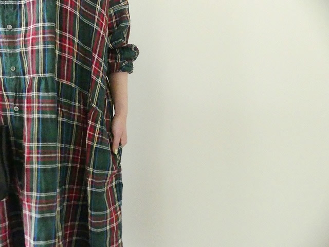 ichiAntiquite's(イチアンティークス) LINEN TARTAN CHECK DRESS リネンタータンチェックドレスの商品画像5