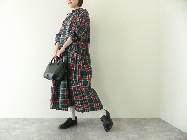 ichiAntiquite's(イチアンティークス) LINEN TARTAN CHECK DRESS リネンタータンチェックドレスの商品画像8