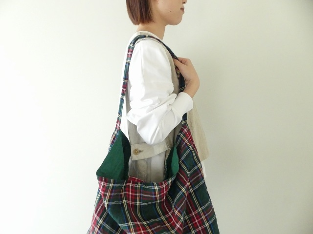 ichiAntiquite's(イチアンティークス) LINEN TARTAN CHECK BAG　リネンタータンチェックスカートバッグの商品画像4