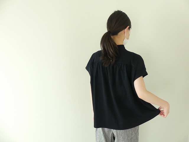 TANG(タング) コットンギャザーハイネックTシャツの商品画像9