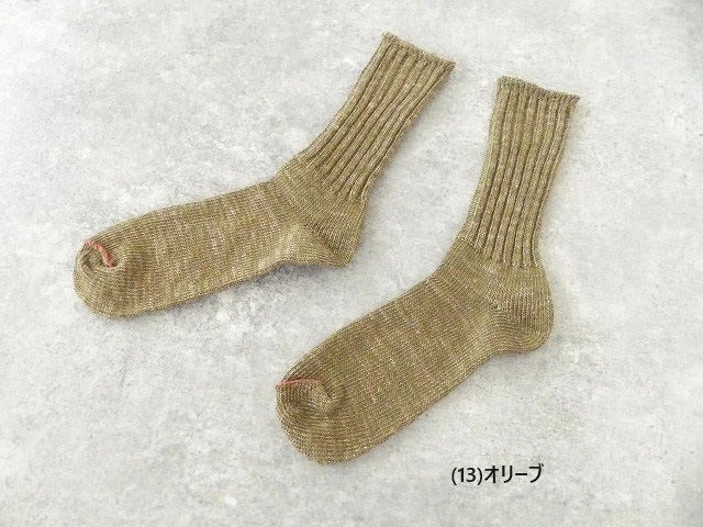 Hoffmann(ホフマン) リネンオーガニックコットンリブソックス　22.5-24.5cm 25.0-27.0cmの商品画像35