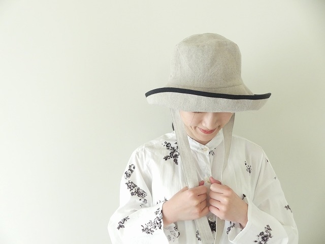 evam eva(エヴァムエヴァ) linen strap hat リネンストラップハットの商品画像4