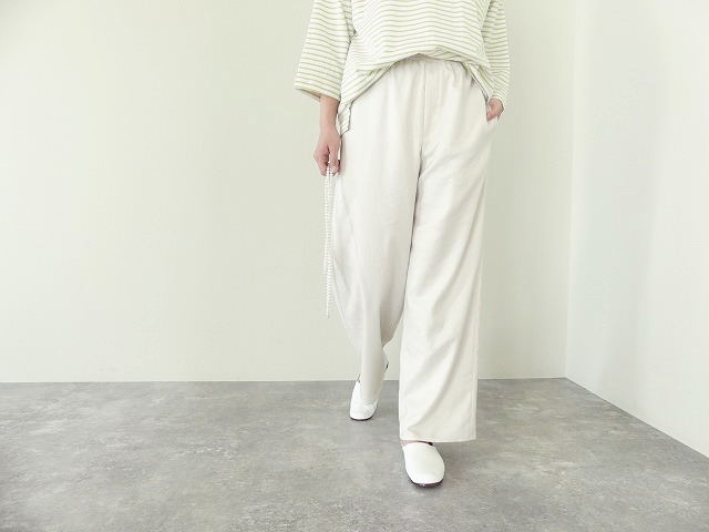 ma couleur(マ クルール) 杢調ツインタンブラーパラッツォパンツ