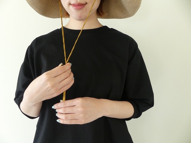 cableami(ケーブルアミ) organic cotton BRAID CAPELINE WIDE BRIM with strapの商品画像7