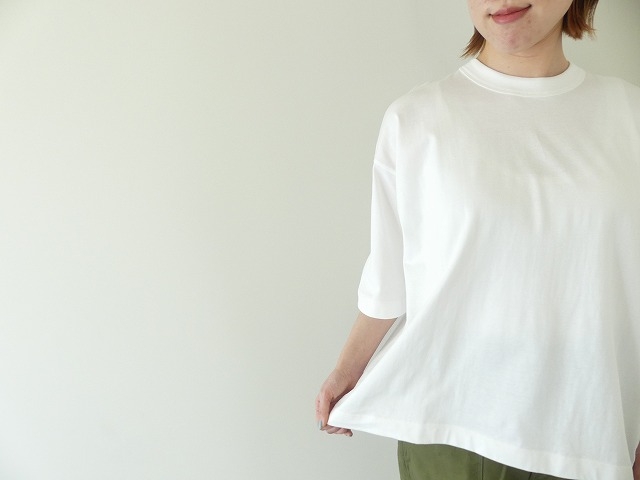 TRAVAIL MANUEL(トラバイユマニュアル) コンパクト天竺6分袖Tシャツの商品画像5