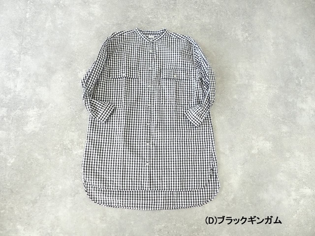 ichi(イチ) タイプライターバンドカラーシャツの商品画像11