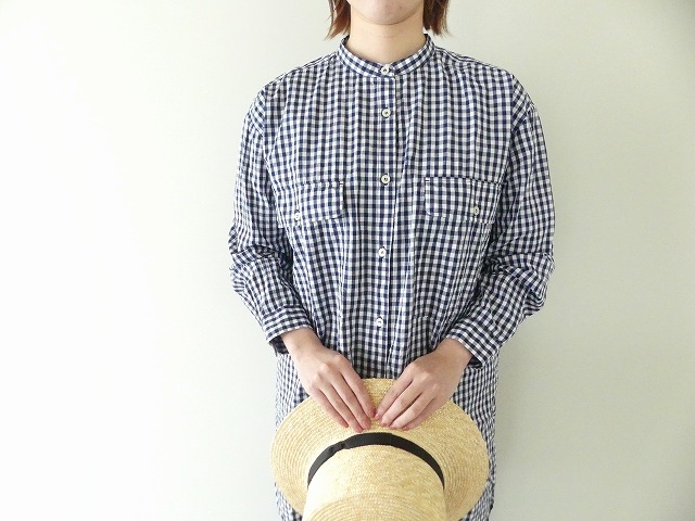 ichi(イチ) タイプライターバンドカラーシャツの商品画像7