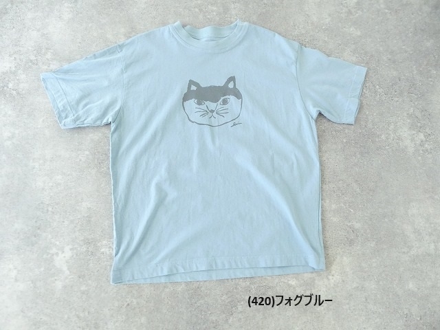grin(グリン) エーゲ海シロクロ猫プリントTの商品画像10