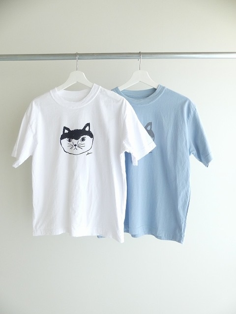 grin(グリン) エーゲ海シロクロ猫プリントTの商品画像2