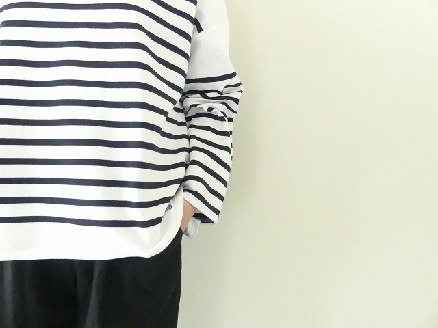 ORCIVAL(オーシバル) ルーズスリーブ　肩抜きボーダー バスクシャツの商品画像8
