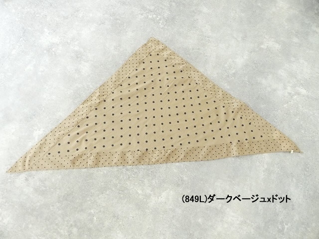 SOIL(ソイル) COTTON VOILE DOT PRINT TRIANGLE SCARFの商品画像10
