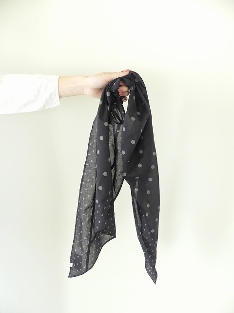 SOIL(ソイル) COTTON VOILE DOT PRINT TRIANGLE SCARFの商品画像6