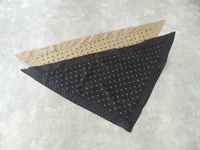 SOIL(ソイル) COTTON VOILE DOT PRINT TRIANGLE SCARFの商品画像8