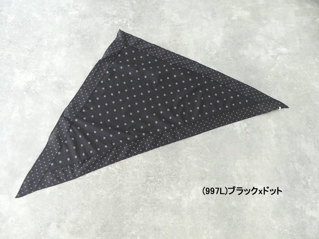 SOIL(ソイル) COTTON VOILE DOT PRINT TRIANGLE SCARFの商品画像9