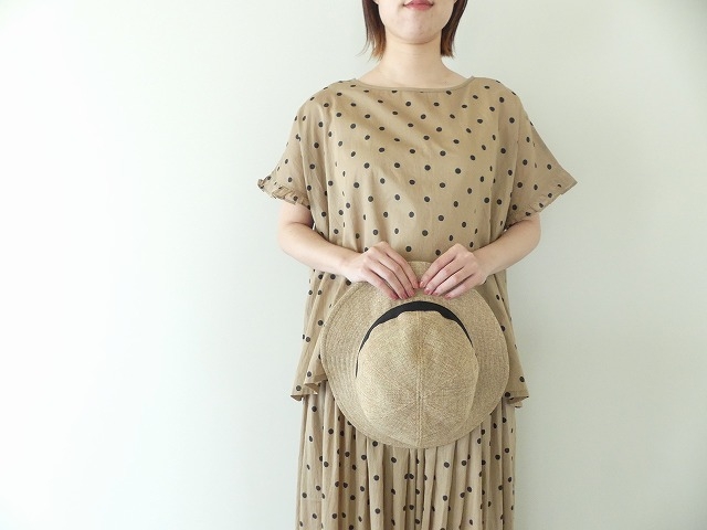 SOIL(ソイル) COTTON VOILE DOT PRINT GATHERED SMOCKの商品画像1