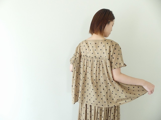 SOIL(ソイル) COTTON VOILE DOT PRINT GATHERED SMOCKの商品画像6