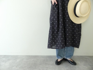 SOIL(ソイル) COTTON VOILE DOT PRINT CREW-NECK BACK SIDE GATHERED DRESSの商品画像22