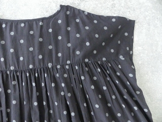 SOIL(ソイル) COTTON VOILE DOT PRINT CREW-NECK BACK SIDE GATHERED DRESSの商品画像32