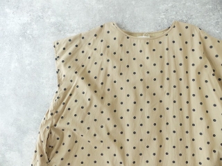 SOIL(ソイル) COTTON VOILE DOT PRINT CREW-NECK BACK SIDE GATHERED DRESSの商品画像33