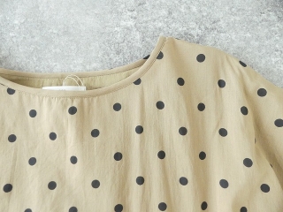 SOIL(ソイル) COTTON VOILE DOT PRINT CREW-NECK BACK SIDE GATHERED DRESSの商品画像34