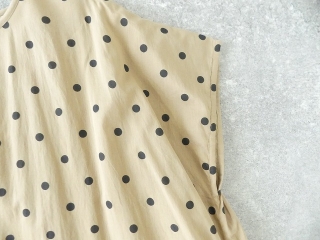 SOIL(ソイル) COTTON VOILE DOT PRINT CREW-NECK BACK SIDE GATHERED DRESSの商品画像35
