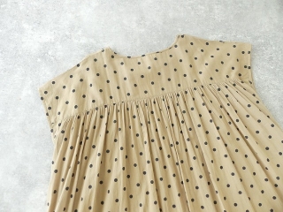 SOIL(ソイル) COTTON VOILE DOT PRINT CREW-NECK BACK SIDE GATHERED DRESSの商品画像39
