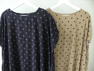 SOIL(ソイル) COTTON VOILE DOT PRINT CREW-NECK BACK SIDE GATHERED DRESSの商品画像43