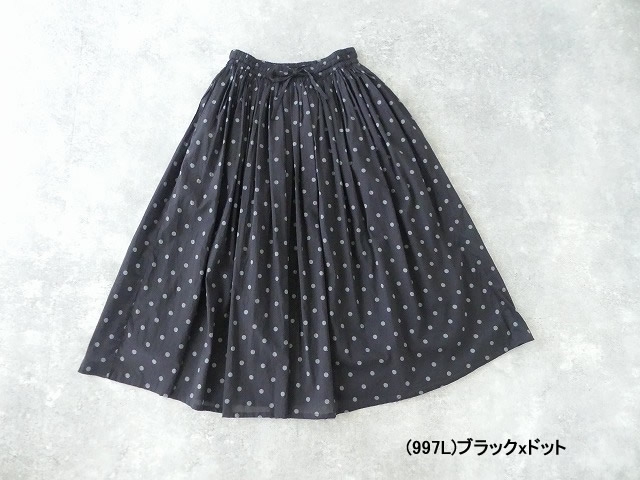 SOIL(ソイル) COTTON VOILE DOT PRINT GATHERED SKIRTの商品画像11