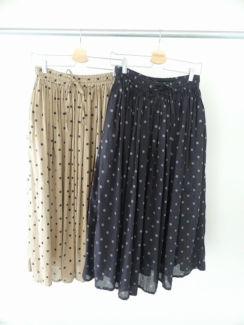 SOIL(ソイル) COTTON VOILE DOT PRINT GATHERED SKIRTの商品画像13