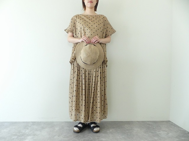 SOIL(ソイル) COTTON VOILE DOT PRINT GATHERED SKIRTの商品画像2